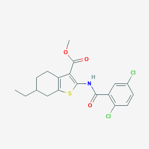 Methyl 2-[(2,5-dichlorobenzoyl)amino]-6-ethyl-4,5,6,7-tetrahydro-1-benzothiophene-3-carboxylate