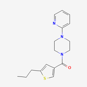 molecular formula C17H21N3OS B4429916 1-[(5-propyl-3-thienyl)carbonyl]-4-(2-pyridinyl)piperazine 