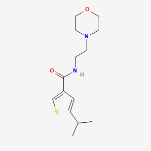 5-isopropyl-N-[2-(4-morpholinyl)ethyl]-3-thiophenecarboxamide