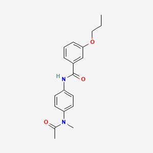 N-{4-[acetyl(methyl)amino]phenyl}-3-propoxybenzamide