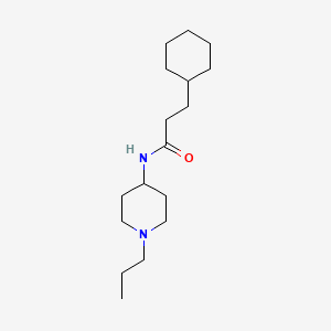 3-cyclohexyl-N-(1-propyl-4-piperidinyl)propanamide