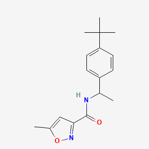 N-[1-(4-tert-butylphenyl)ethyl]-5-methyl-3-isoxazolecarboxamide