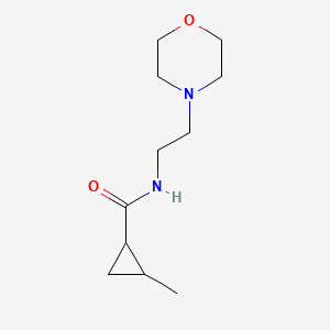 molecular formula C11H20N2O2 B4430050 2-methyl-N-[2-(4-morpholinyl)ethyl]cyclopropanecarboxamide 