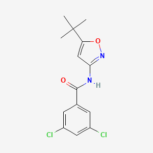 molecular formula C14H14Cl2N2O2 B4430055 N-(5-tert-butyl-3-isoxazolyl)-3,5-dichlorobenzamide 