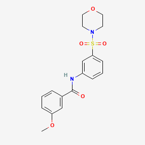 3-methoxy-N-[3-(4-morpholinylsulfonyl)phenyl]benzamide