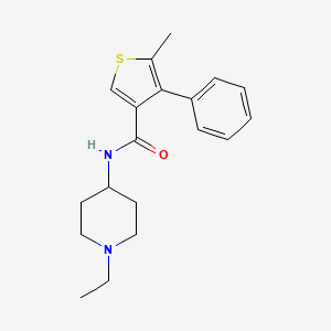 N-(1-ethyl-4-piperidinyl)-5-methyl-4-phenyl-3-thiophenecarboxamide