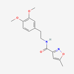 molecular formula C15H18N2O4 B4430075 N-[2-(3,4-dimethoxyphenyl)ethyl]-5-methyl-3-isoxazolecarboxamide 