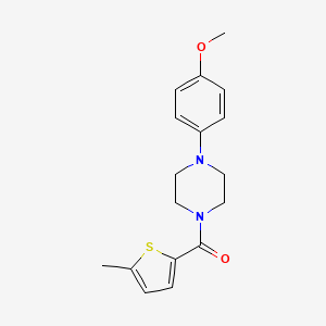 molecular formula C17H20N2O2S B4430098 1-(4-methoxyphenyl)-4-[(5-methyl-2-thienyl)carbonyl]piperazine 