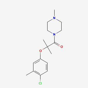 1-[2-(4-chloro-3-methylphenoxy)-2-methylpropanoyl]-4-methylpiperazine