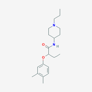 2-(3,4-dimethylphenoxy)-N-(1-propyl-4-piperidinyl)butanamide