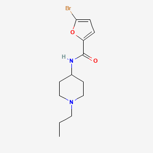 molecular formula C13H19BrN2O2 B4430111 5-bromo-N-(1-propyl-4-piperidinyl)-2-furamide 