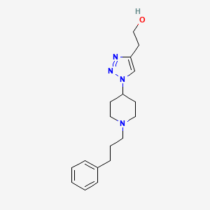 2-{1-[1-(3-phenylpropyl)piperidin-4-yl]-1H-1,2,3-triazol-4-yl}ethanol