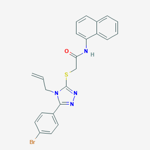 2-{[4-allyl-5-(4-bromophenyl)-4H-1,2,4-triazol-3-yl]sulfanyl}-N-(1-naphthyl)acetamide