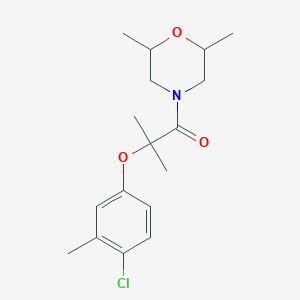 4-[2-(4-chloro-3-methylphenoxy)-2-methylpropanoyl]-2,6-dimethylmorpholine