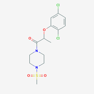 1-[2-(2,5-dichlorophenoxy)propanoyl]-4-(methylsulfonyl)piperazine