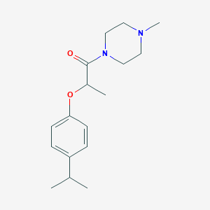 molecular formula C17H26N2O2 B4430153 1-[2-(4-isopropylphenoxy)propanoyl]-4-methylpiperazine 