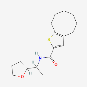 N-[1-(tetrahydro-2-furanyl)ethyl]-4,5,6,7,8,9-hexahydrocycloocta[b]thiophene-2-carboxamide