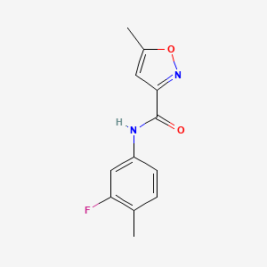 N-(3-fluoro-4-methylphenyl)-5-methyl-3-isoxazolecarboxamide