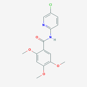 N-(5-chloro-2-pyridinyl)-2,4,5-trimethoxybenzamide