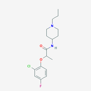 molecular formula C17H24ClFN2O2 B4430214 2-(2-chloro-4-fluorophenoxy)-N-(1-propyl-4-piperidinyl)propanamide 