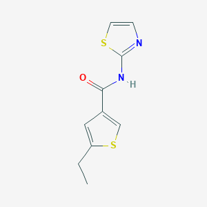 molecular formula C10H10N2OS2 B4430228 5-ethyl-N-1,3-thiazol-2-yl-3-thiophenecarboxamide CAS No. 438221-66-0