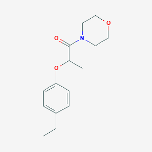 molecular formula C15H21NO3 B4430238 4-[2-(4-ethylphenoxy)propanoyl]morpholine 