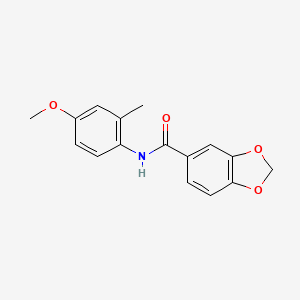 N-(4-methoxy-2-methylphenyl)-1,3-benzodioxole-5-carboxamide