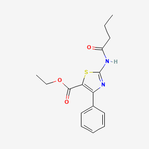 ethyl 2-(butyrylamino)-4-phenyl-1,3-thiazole-5-carboxylate