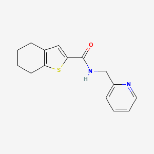 N-(2-pyridinylmethyl)-4,5,6,7-tetrahydro-1-benzothiophene-2-carboxamide