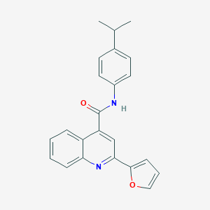 molecular formula C23H20N2O2 B443030 2-(2-furyl)-N-(4-isopropylphenyl)-4-quinolinecarboxamide 