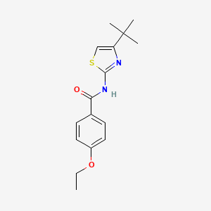 molecular formula C16H20N2O2S B4430303 N-(4-tert-butyl-1,3-thiazol-2-yl)-4-ethoxybenzamide 