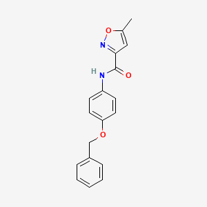 N-[4-(benzyloxy)phenyl]-5-methyl-3-isoxazolecarboxamide