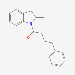 molecular formula C19H21NO B4430312 2-methyl-1-(4-phenylbutanoyl)indoline 