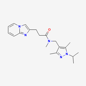 3-imidazo[1,2-a]pyridin-2-yl-N-[(1-isopropyl-3,5-dimethyl-1H-pyrazol-4-yl)methyl]-N-methylpropanamide