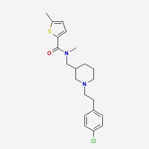 N-({1-[2-(4-chlorophenyl)ethyl]-3-piperidinyl}methyl)-N,5-dimethyl-2-thiophenecarboxamide