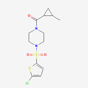 1-[(5-chloro-2-thienyl)sulfonyl]-4-[(2-methylcyclopropyl)carbonyl]piperazine