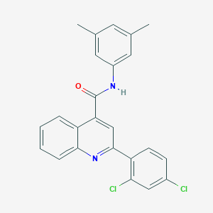 molecular formula C24H18Cl2N2O B443033 2-(2,4-dichlorophenyl)-N-(3,5-dimethylphenyl)quinoline-4-carboxamide 