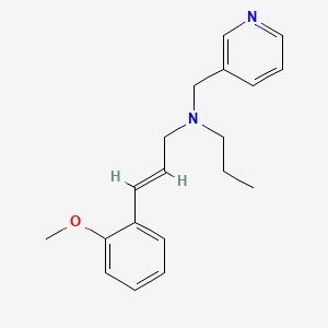 molecular formula C19H24N2O B4430341 (2E)-3-(2-methoxyphenyl)-N-propyl-N-(pyridin-3-ylmethyl)prop-2-en-1-amine 