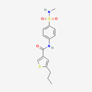 N-{4-[(methylamino)sulfonyl]phenyl}-5-propyl-3-thiophenecarboxamide