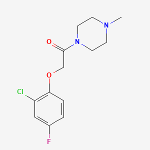 1-[(2-chloro-4-fluorophenoxy)acetyl]-4-methylpiperazine