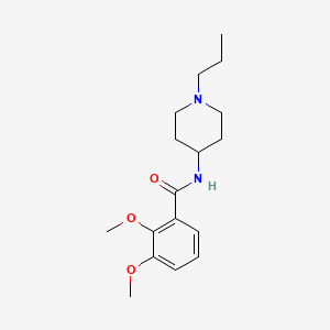 molecular formula C17H26N2O3 B4430400 2,3-dimethoxy-N-(1-propyl-4-piperidinyl)benzamide 