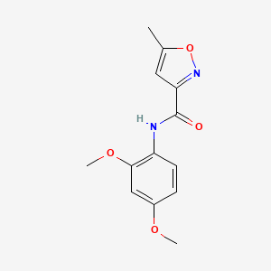 molecular formula C13H14N2O4 B4430408 N-(2,4-dimethoxyphenyl)-5-methyl-3-isoxazolecarboxamide 