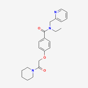 N-ethyl-4-(2-oxo-2-piperidin-1-ylethoxy)-N-(pyridin-2-ylmethyl)benzamide