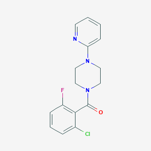 molecular formula C16H15ClFN3O B4430442 1-(2-chloro-6-fluorobenzoyl)-4-(2-pyridinyl)piperazine 