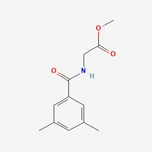 molecular formula C12H15NO3 B4430448 methyl N-(3,5-dimethylbenzoyl)glycinate 