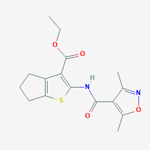 ethyl 2-{[(3,5-dimethyl-4-isoxazolyl)carbonyl]amino}-5,6-dihydro-4H-cyclopenta[b]thiophene-3-carboxylate