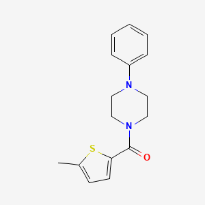 molecular formula C16H18N2OS B4430519 1-[(5-methyl-2-thienyl)carbonyl]-4-phenylpiperazine 