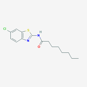 molecular formula C15H19ClN2OS B443053 N-(6-chloro-1,3-benzothiazol-2-yl)octanamide 
