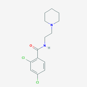 2,4-dichloro-N-[2-(1-piperidinyl)ethyl]benzamide