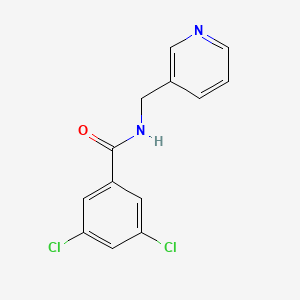 molecular formula C13H10Cl2N2O B4430585 3,5-dichloro-N-(3-pyridinylmethyl)benzamide 